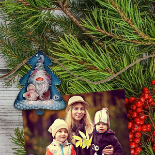 Christmas Gnomes Clip-On Eco Wood Decorative Ornaments Set of 6 by Jamie Mills-Price - Christmas Decor - 8090049C-MP-S6