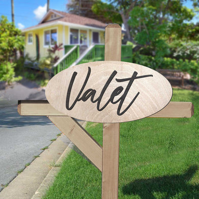 Valet sign, Business sign, Made in the USA sign, Made from wood, lightweight sign - 320341
