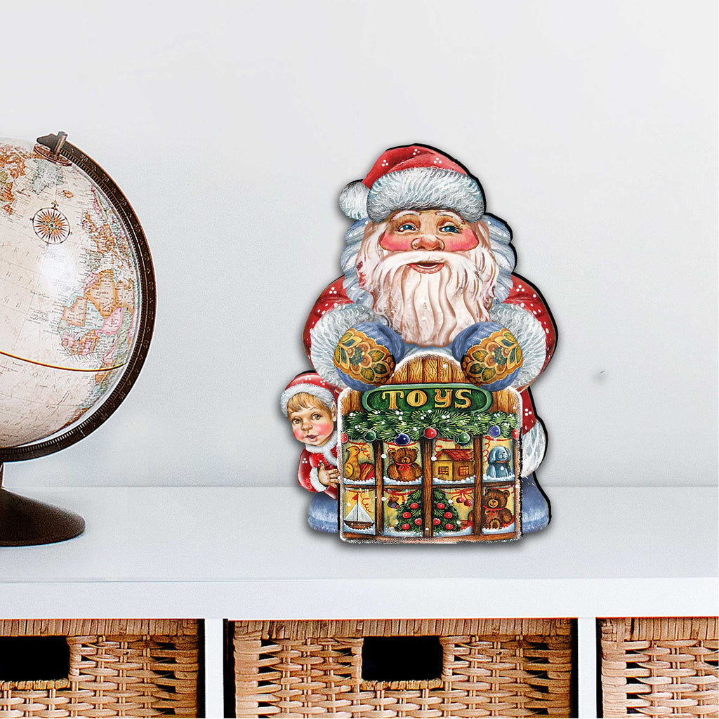 Toy Shop Santa Christmas Door Decor by G. DeBrekht - Christmas Santa Snowman Decor - 8119172H