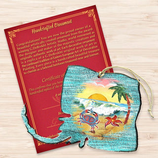 Stingray Wooden Ornaments by G. DeBrekht - Coastal Holiday Decor - 8198530