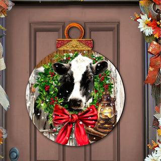 Christmas on the Farm Door Decor by D. Gelsinger - Christmas Decor - 8021128H-DG