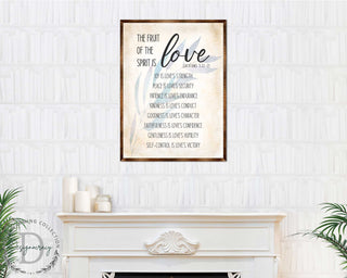 Fruit of the Spirit Sign - Wooden Christian sign - Verse sign - Galatians 5 22 - House warming gift - Bible sign - Scripture sign - 310347