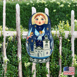 Flying Angels Nesting Doll Door Decor by G. DeBrekht - Christmas Decor - 8115941H