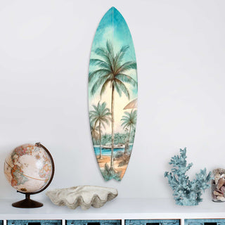 Tropical Surfboard Coastal Wall Art by G. DeBrekht - Coastal Holiday Décor - 8490111HS