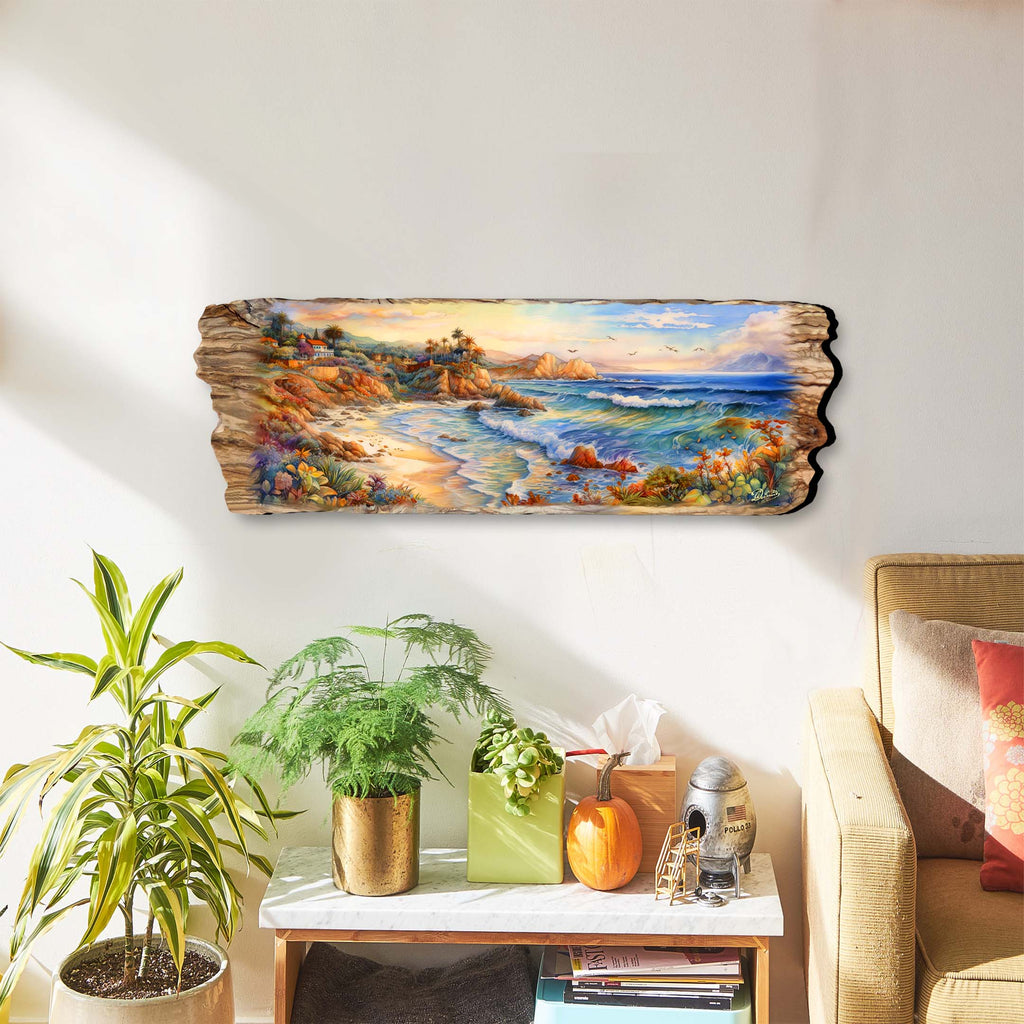 Coastal View Wooden Wall Art by G. DeBrekht Coastal Décor - 8491101W