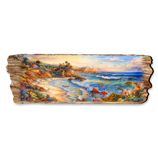 Coastal View Wooden Wall Art by G. DeBrekht Coastal Décor - 8491101W