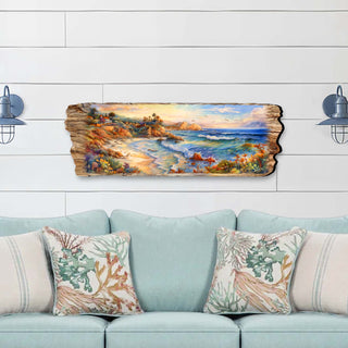 Coastal View Wooden Wall Art by G. DeBrekht Coastal Décor - 8491101W