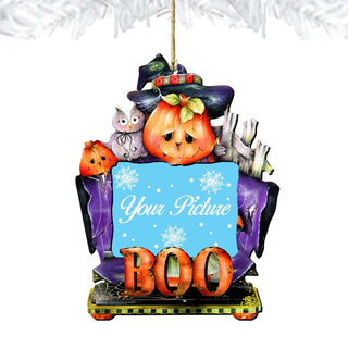 This Boos for You Halloween Picture Frame Ornaments - Ornament for Photo - Thanksgiving Halloween Decor - 8457407PF