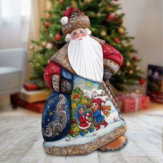 Trim a Tree Dancing Santa Hand-Painted WOODCARVED Masterpiece by G. DeBrekht - Christmas Decor - 8214812 *** PRE-ORDER - Handmade Just for You! ***