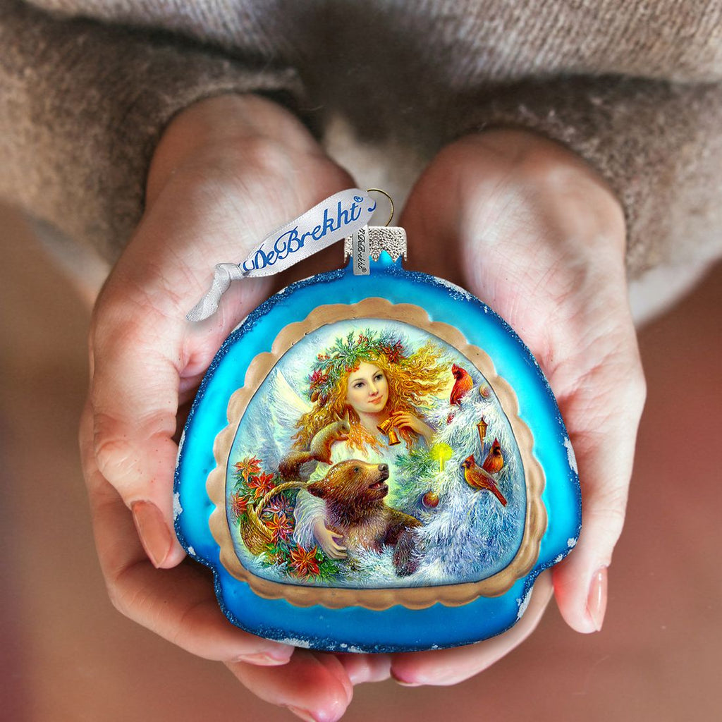 Cherished Winter Glass Ornament by Strelkina at G. DeBrekht - Christmas Decor - 756-012