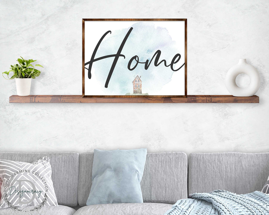 Home - Wooden Housewarming Gift - Contemporary Decor - Wall Decor - Farmhouse Sign - 310338