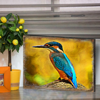 Alyra Bird Art Wooden Wall Art by Nature Wonders - Nature Wildlife Decor - 95298B