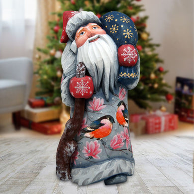 Red Robin Santa Hand-Painted WOODCARVED Masterpiece by G. DeBrekht - Wildlife Holiday Decor - 8215100 *** PRE-ORDER - Handmade Just for You! ***