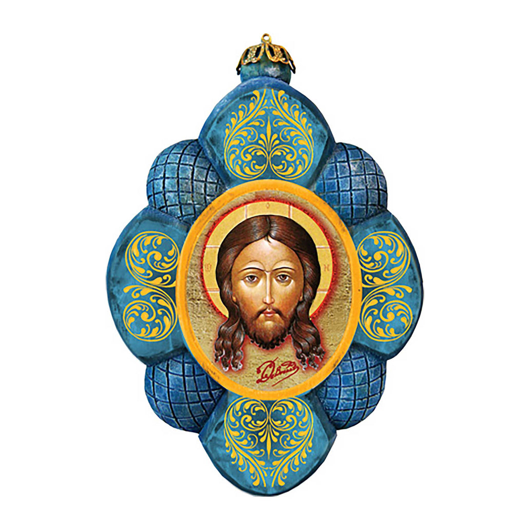 Jesus Sculpted Hand-Painted Christmas Ornament by G. DeBrekht - Nativity Holiday Decor - 610843