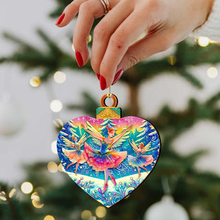 The Enchanted Nutcracker Suite Eco Wood Ornaments Set of 12 by G. DeBrekht - Christmas Décor - 8610103-S12