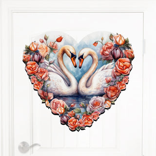 Swans Love Holiday Door Décor by G. Debrekht - Love Kids Family Décor - 8611038H