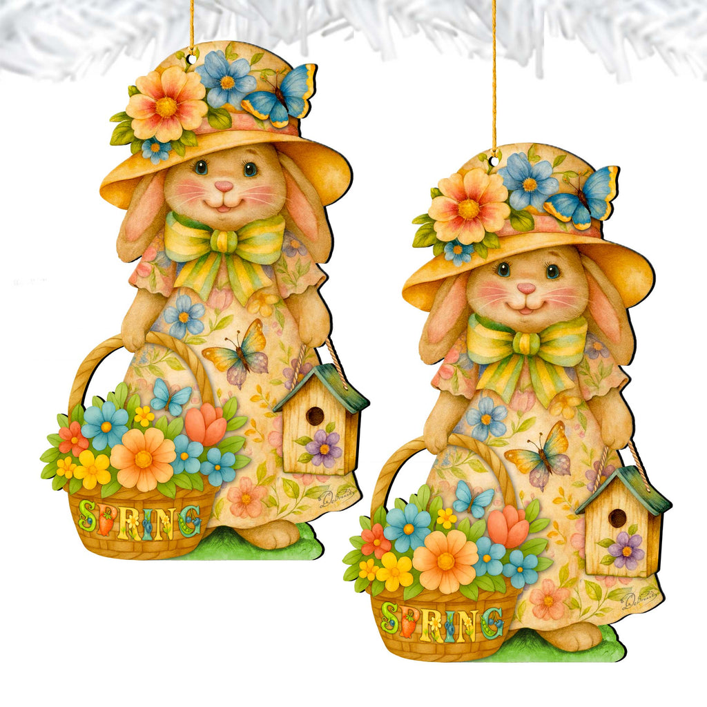 Spring Bunny Ornaments - Easter Spring Decoration - Easter Gift by G. Debrekht - 8652865