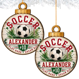 Personalized Soccer Christmas Ornament – Custom Soccer Player Ornament – Soccer Team Gift – Sports Christmas Ornament – Soccer Fan Keepsake by G.Debrekht - 6852890