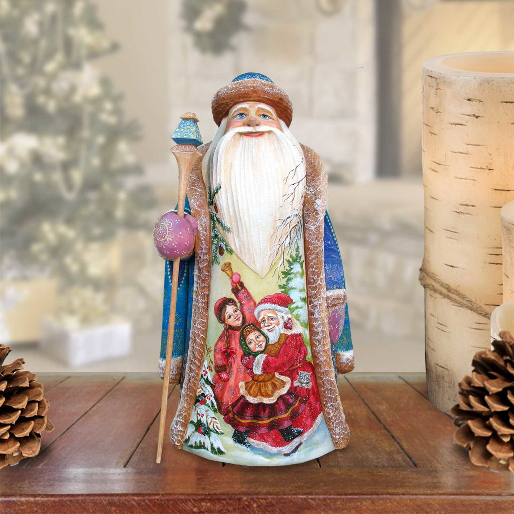 Christmas Ready Santa Hand-Painted WOODCARVED Masterpiece by G. DeBrekht - Christmas Decor - 2821212