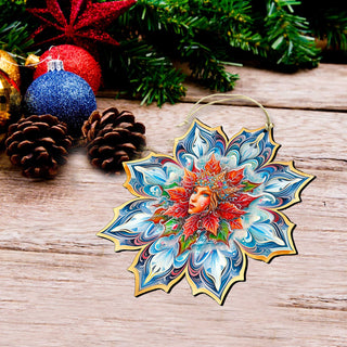 Snow Queen Snowflake Eco Wood Ornaments set of 3 by G. Debrekht - Christmas Décor - 8090141-S3