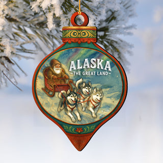 Alaska Polar Bear Wooden Ornament – The Great Land Wildlife Décor by G. DeBrekht - Wildlife Holiday Décor - 8710159