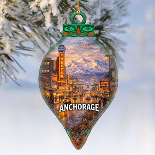 Anchorage Alaska Wooden Ornament – The Great Land Wildlife Décor by G. DeBrekht - Wildlife Holiday Décor - 8710167