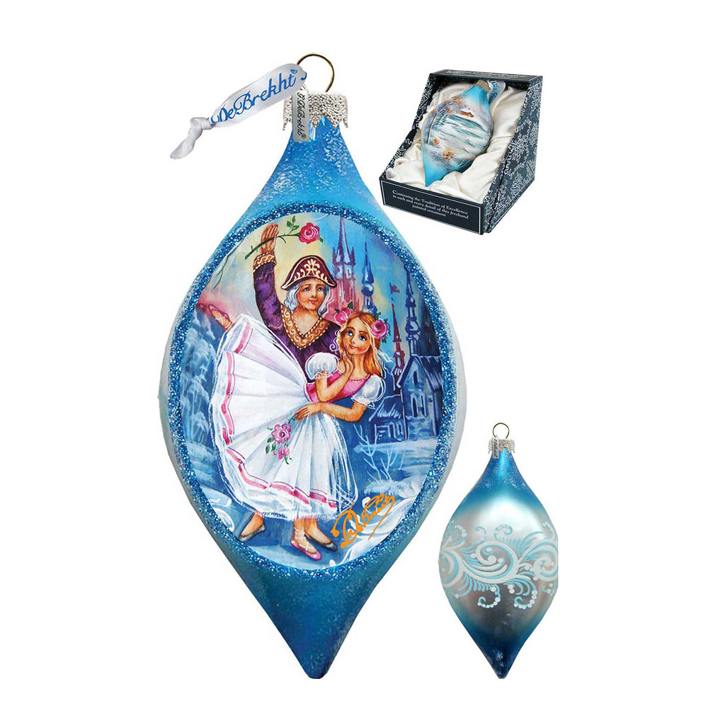 Nutcracker Dance Drop Glass Ornament by G. DeBrekht - Christmas Decor - 757-023