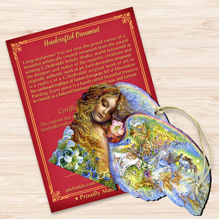 Hat of Timeless Places Wooden Ornaments by Josephine Wall - Coastal Sea-Life Decor - 845615-JW