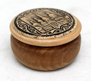 One-of-a-Kind Birch Bark Tree Round Tiny Wooden Box 1
