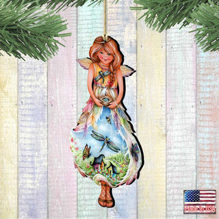 Spring Fairy Wooden Ornaments by Jamie Mills-Price - Easter Spring Decor - 8457902