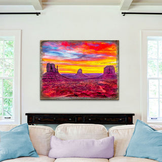 Canyons Landscape Art Wooden Wall Art by Nature Wonders - Nature Wildlife Decor - 95236B