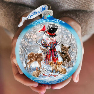 Frosty and His Forest Friends Glass Ornament Limited Edition by G. DeBrekht - Christmas Decor - 73908-DG