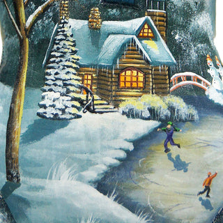 Snowy Memory Snowman Hand-Painted WOODCARVED Figurine by G. DeBrekht - 8215862 *** PRE-ORDER - Handmade Just for You! ***