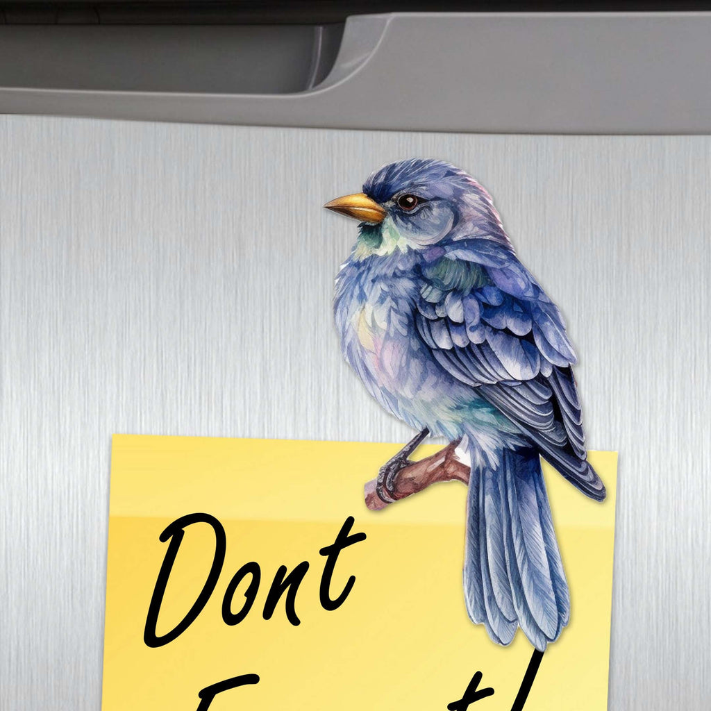 Winter Birds Decorative Eco Wood Magnets Set of 6 by G. Debrekht - Christmas Decor - 8090005G-S6