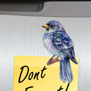 Winter Birds Decorative Eco Wood Magnets Set of 6 by G. Debrekht - Christmas Decor - 8090005G-S6