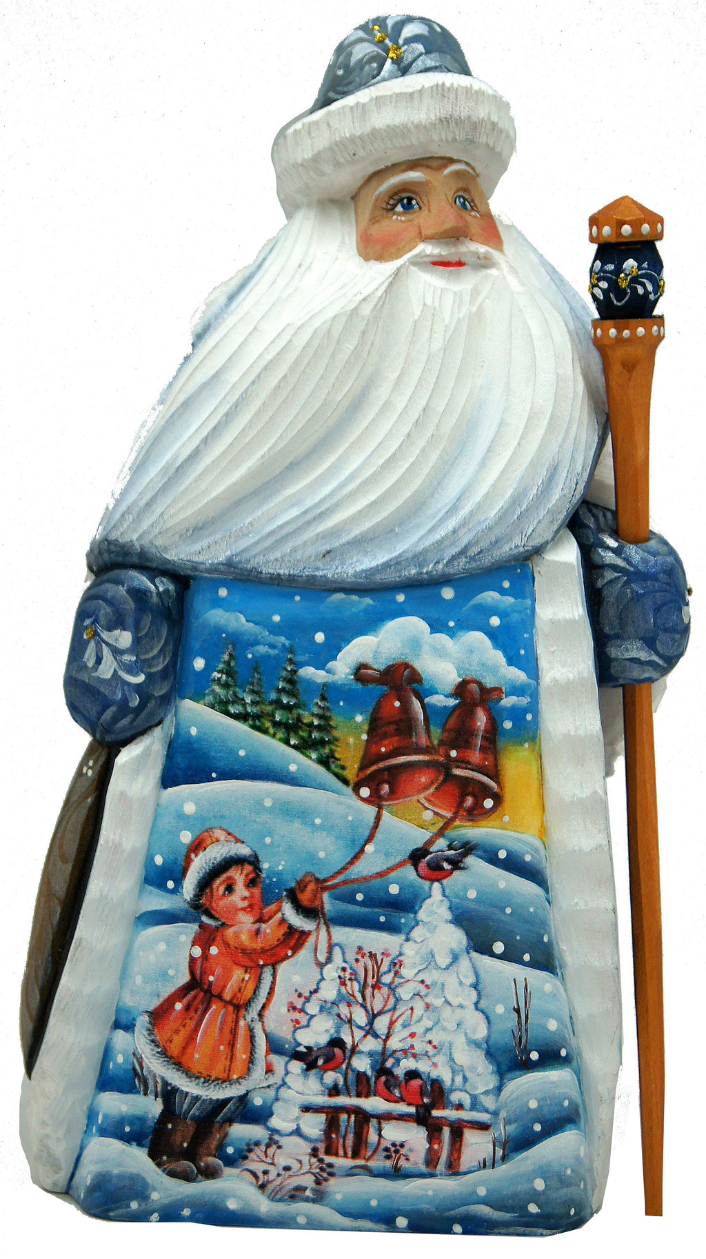 Winter Bells Hand-Painted WOODCARVED Masterpiece by G. DeBrekht - Christmas Decor - 8214842