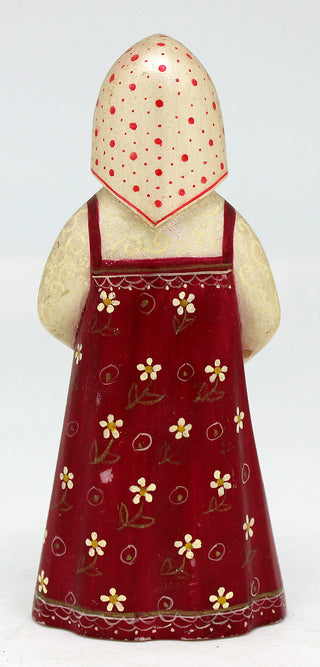 One-of-a-Kind Girl with Flowers Unique Hand Painted Figurine 5