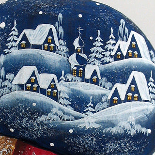 Yuletide Village Visitor Hand-Painted WOODCARVED Masterpiece by G. DeBrekht - Christmas Decor - 8215542