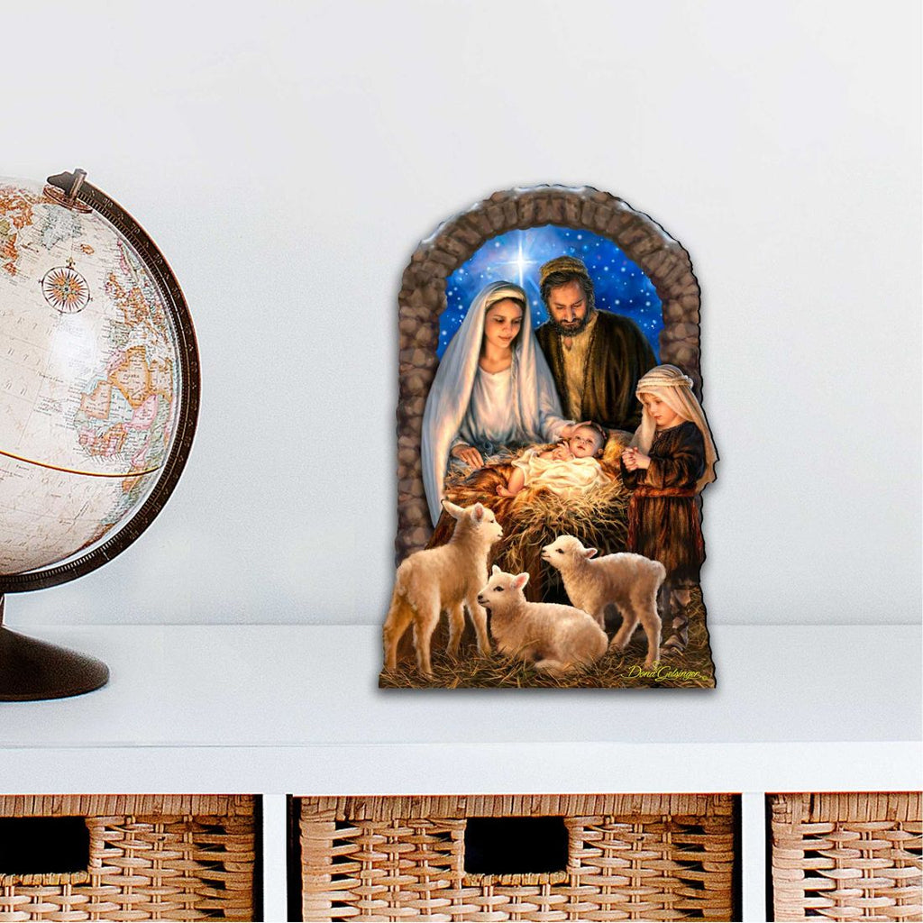 Miracle Nativity Diminutive Wall Art by D. Gelsinger - Nativity Holiday Decor - 8461042-1M-1201
