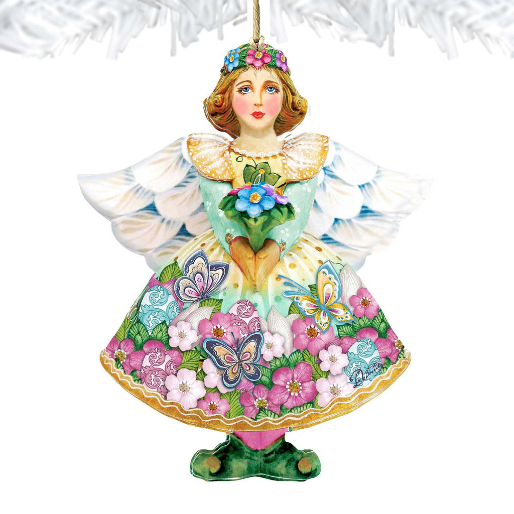 Spring Angel Wooden Ornaments by G. DeBrekht - Easter Spring Decor - 8157616