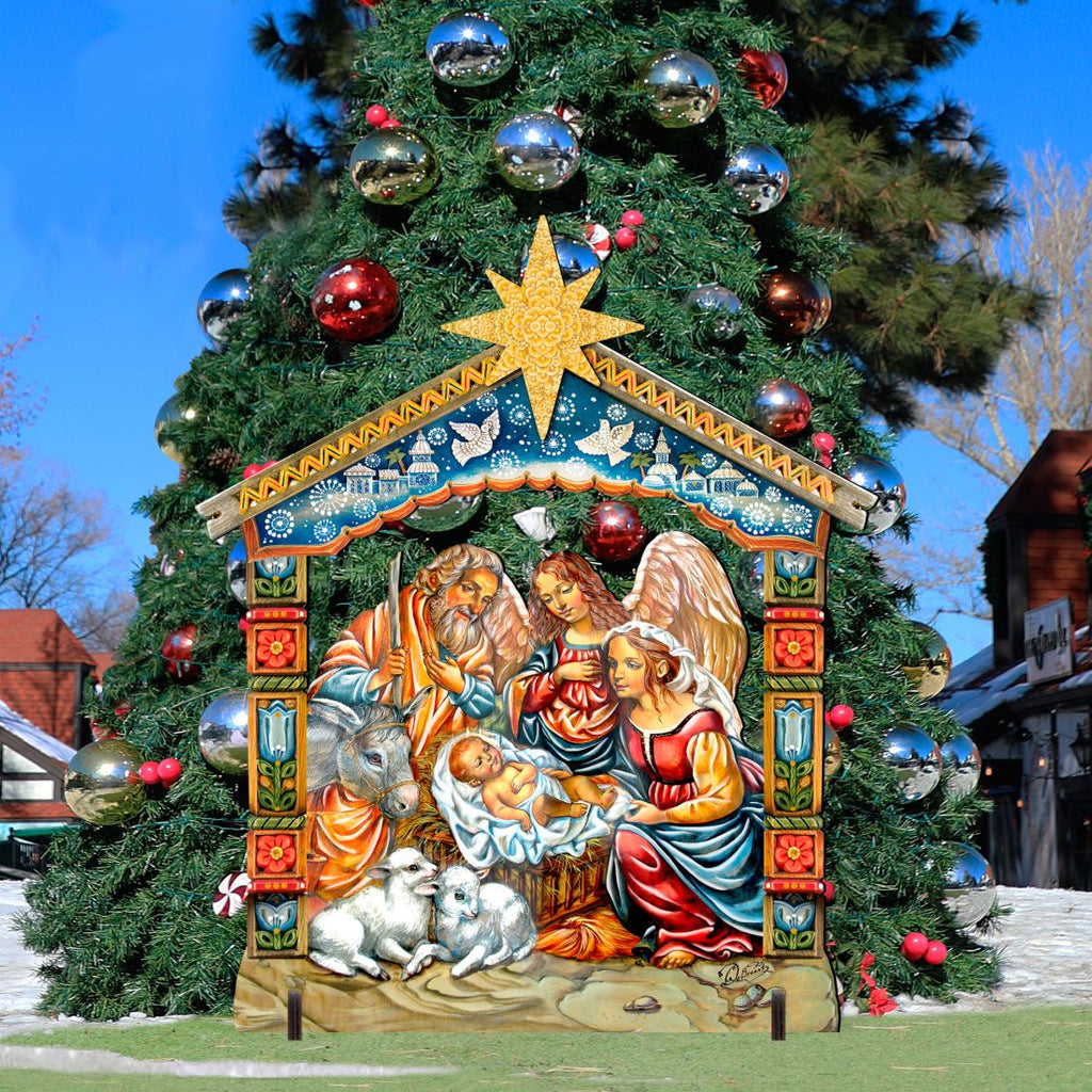 Nativity Outdoor Decor by G. DeBrekht - Nativity Holiday Decor - 8114031F