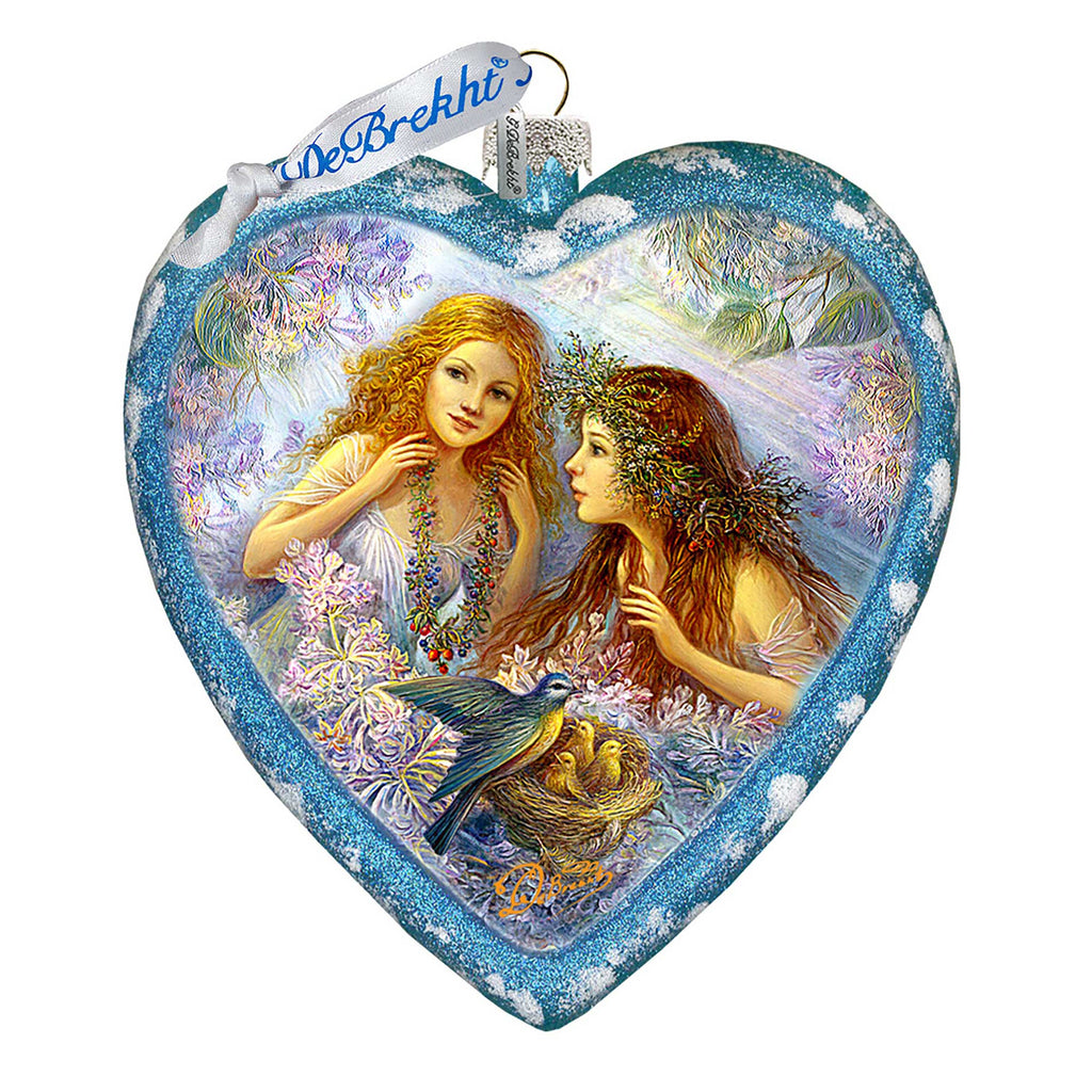 Garden Friendship Glass Ornament Limited Edition by Strelkina at G. DeBrekht - Christmas Decor - 738-091-ST