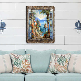 Mediterranean View Wall Art by G. DeBrekht Coastal Decor - 8492101W