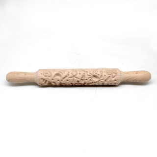 One-of-a-Kind Rolling Pin Marine Design with Wood Handles Solid Wood and Hand-Carved 13,5x2x2 by GDeBrekht - Unique Handcrafted
