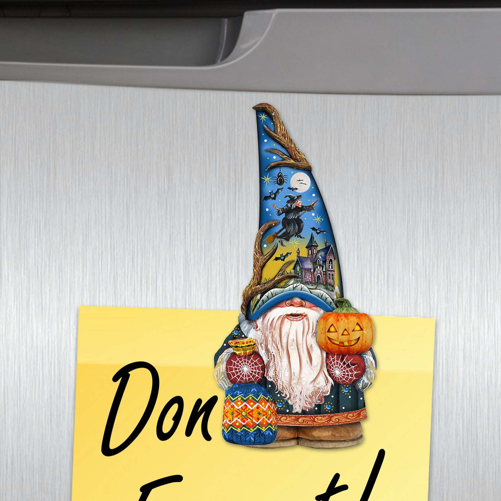 Holiday Gnomes Decorative Eco Wood Magnets Set of 6 by G. Debrekht - Christmas Decor - 8090138G-S6