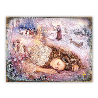 Winter Dream Fantasy Wooden Wall Art by Josephine Wall - Fantasy Decor - 852147-JW