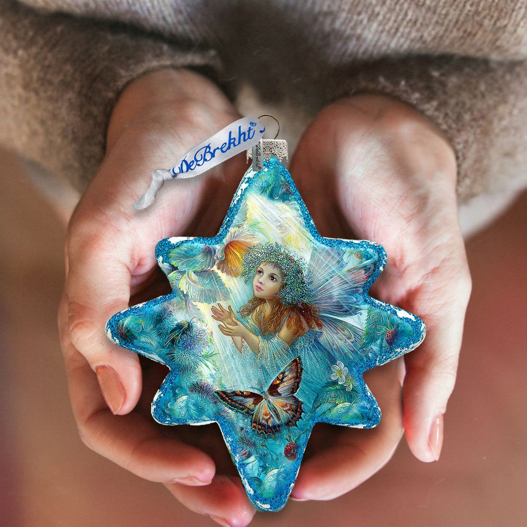 Flower Fairy Glass Ornament by G. DeBrekht - Christmas Decor - 754-084