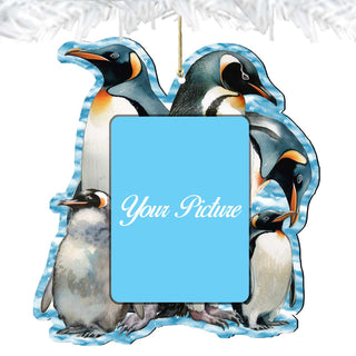 Penguin's Family Ornament Picture Frame Ornament for Photo by G. Debrekht - 8198542-2PF