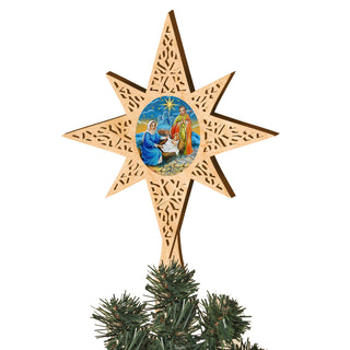 Old World Nativity Tree Topper by G.DeBrekht - Nativity Holiday Decor - 89493