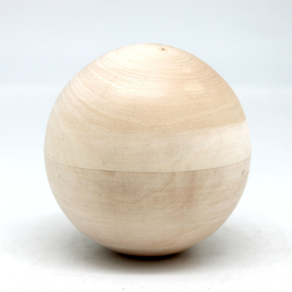 Make-It-Take-It Musical Ball Toy Old World Rattle with Charm Handmade from Linden Wood Ready to be Painted or Perfect as a Gift